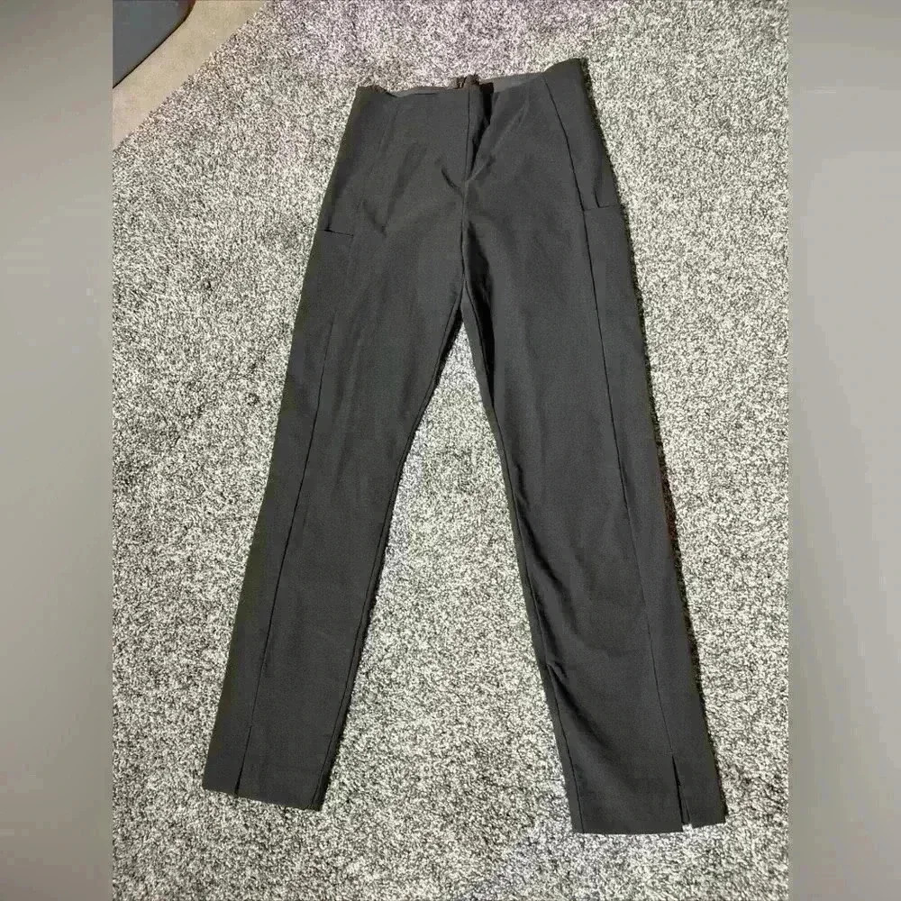 353450 Athleta Wander Slim Ankle pants side pockets in Gray size 2P womens